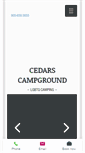 Mobile Screenshot of cedarscampground.com